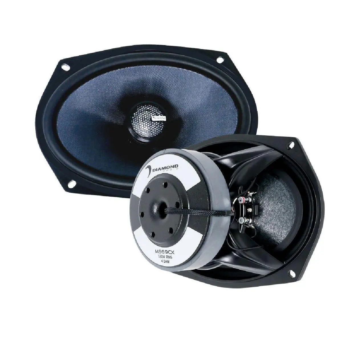 Diamond Audio Motor-Sport Series 6X9 High Output Coaxial Sub 125 Watts Rms Pair (Ms69cx) 1