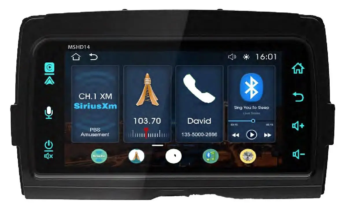 Diamond Audio Harley 14+ Radio With Idata Maestro Built In, With Carplay And Android Auto & Oem Connection (Mshd14) 1