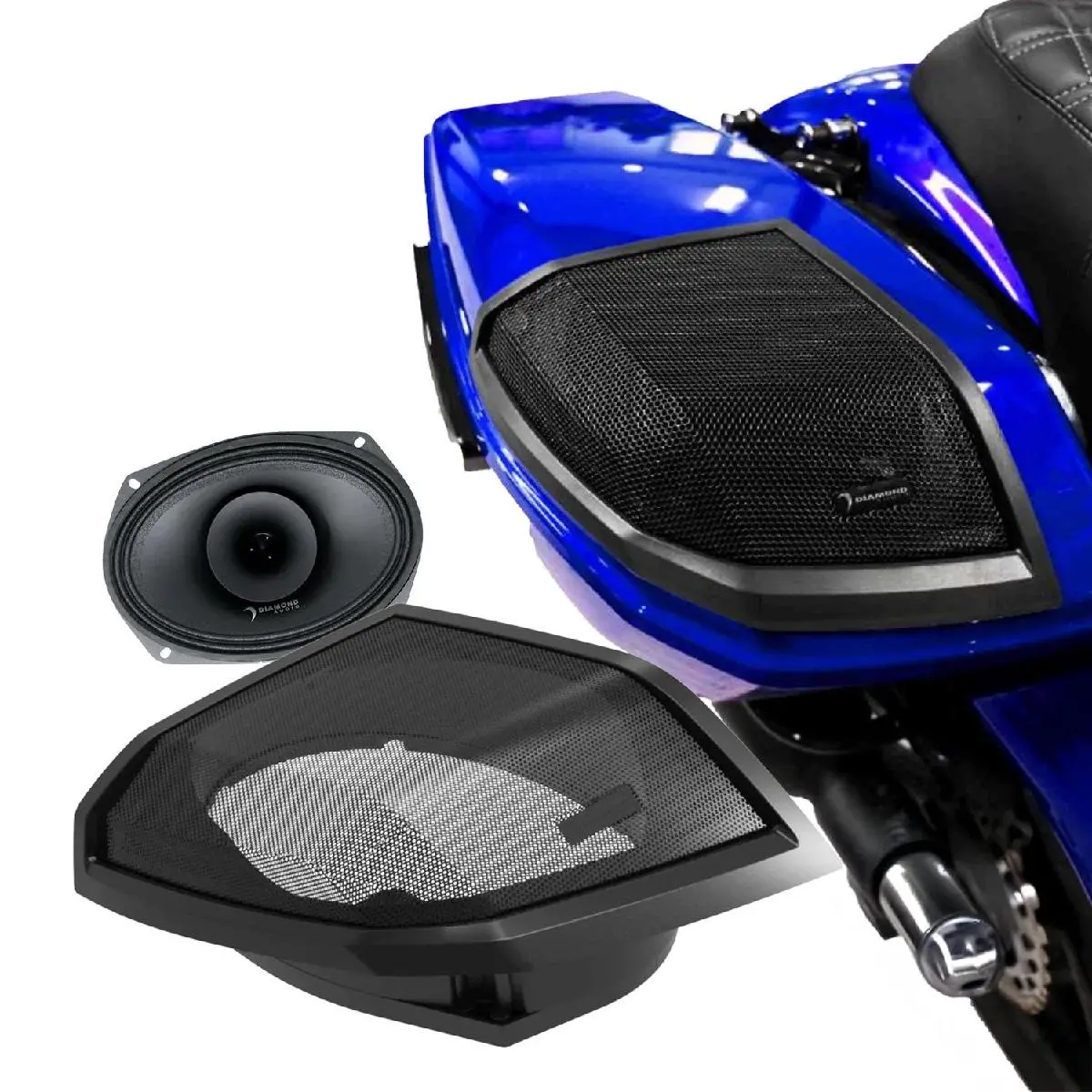 Diamond Audio Motor-Sport 2024 Harley Davidson Cut In Kit With Mp694 6X9 Loudspeakers (Msmp694lk24) 1
