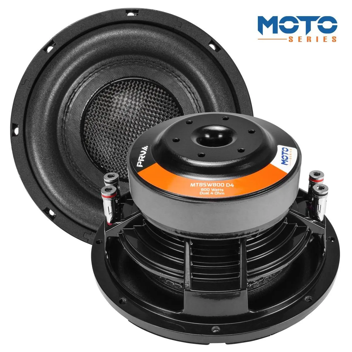 Prv Audio - 8" 800 Watt Slim Motorcycle Woofer Dvc 4 Ohm (Mt8sw800 D4) 1
