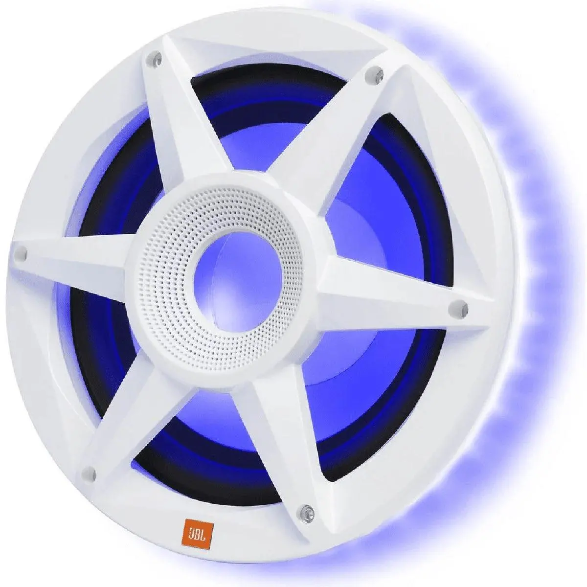 Jbl 10" 900 Watt Stadium Marine Subwoofer Rgb Lit White (Stadiummw1000am) 1