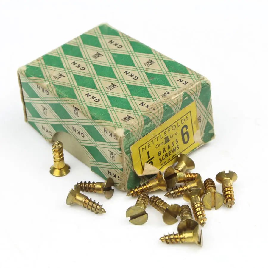 26 Nettlefolds Csk Brass Screws – 1/2” X 6 1