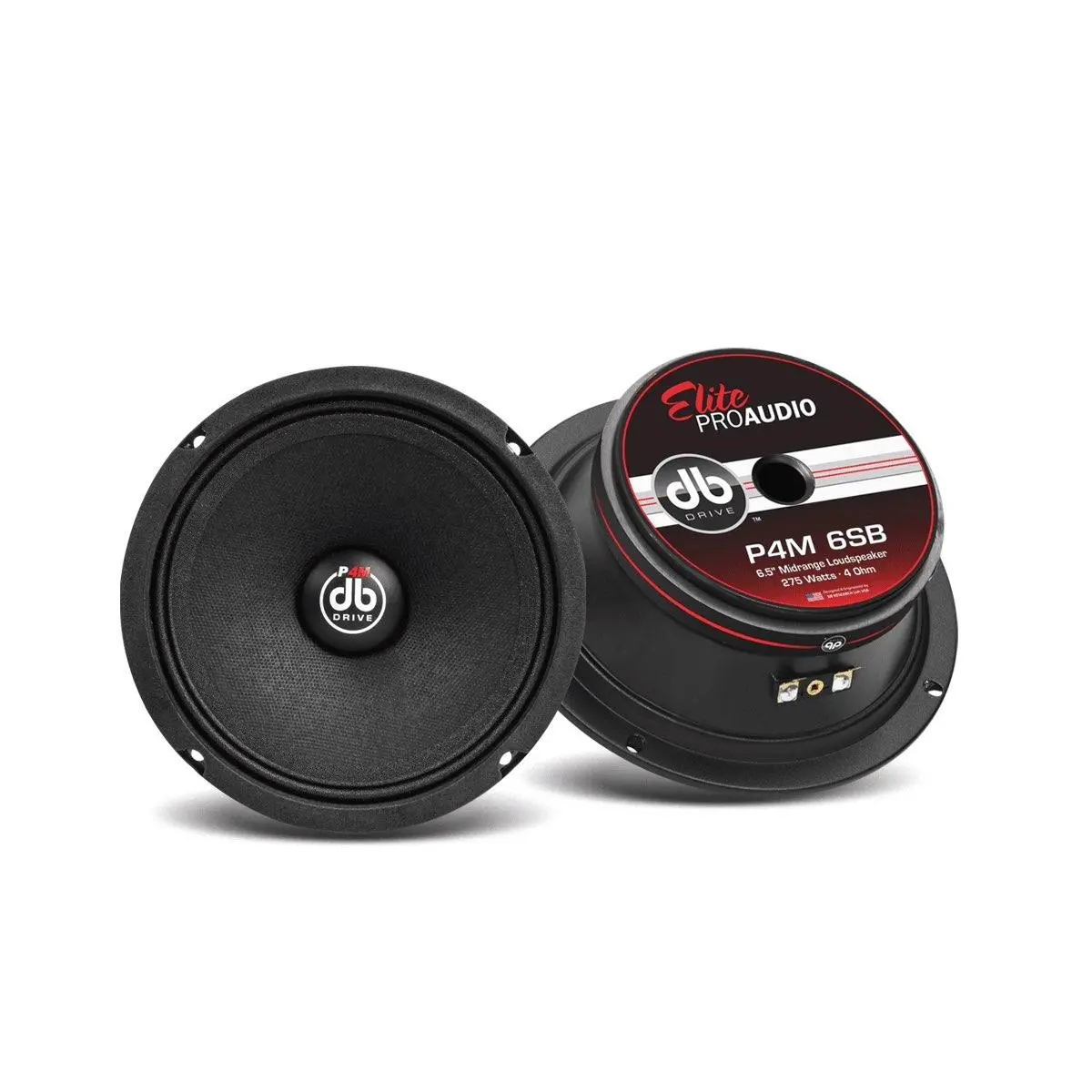 Db Drive 6.5" Sealed Back Midrange 275 Watts (P4m6sb) 1