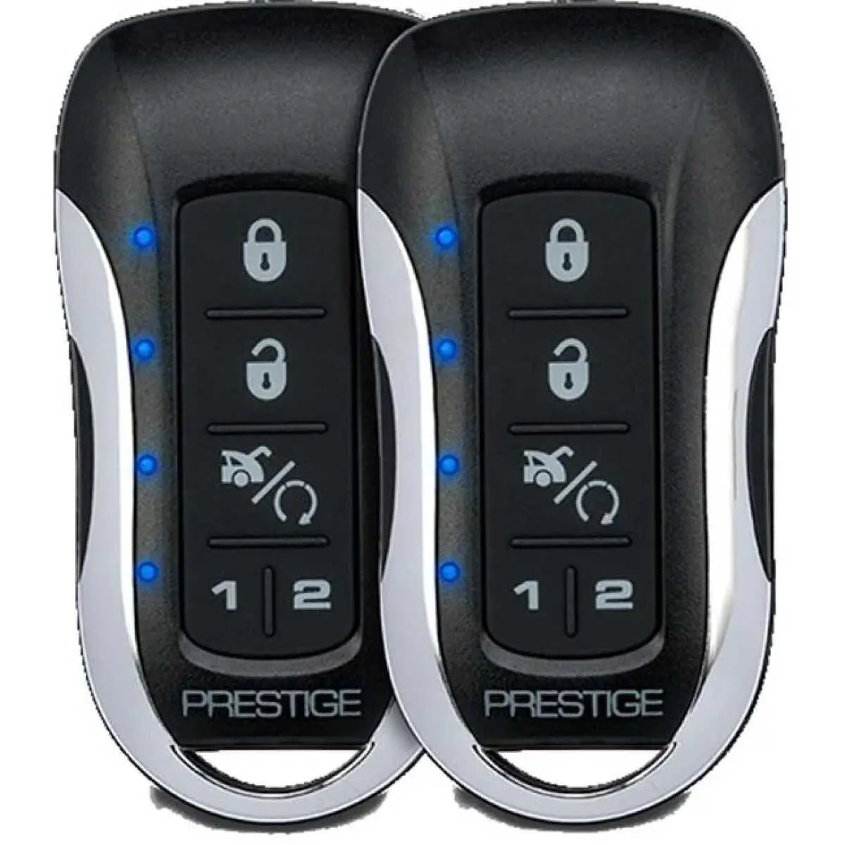 Prestige (1) Two-Way Lcd & (1) One-Way 5 Button Transmitters With Antenna Up To 1 Mile - For Use On Flrsba And Data Start Systems (Pe2lcdz) 1