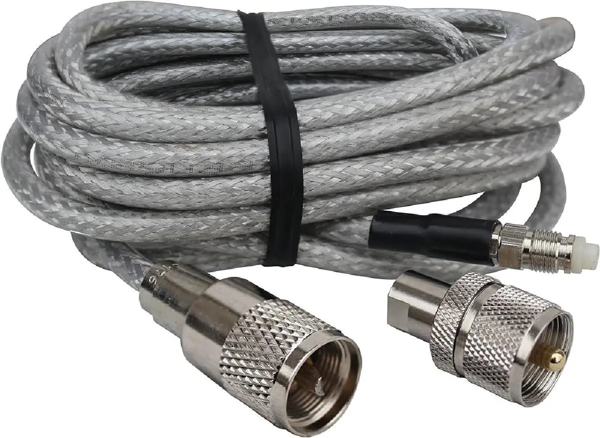 Procomm Rg 8X Clear Coax Pl259-Fme 18' Comes With Fme Connector (Pr18-S8xn13) 1