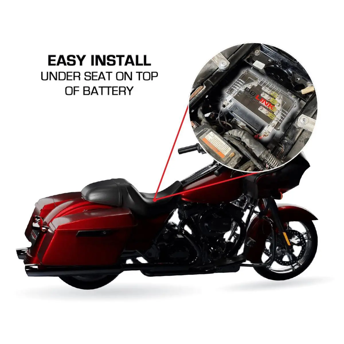 Db Link 4-Way Mini Powersport Anl Fuse Block W/Ground Distribution Bolts Directly To Battery (Psmanl4) 1