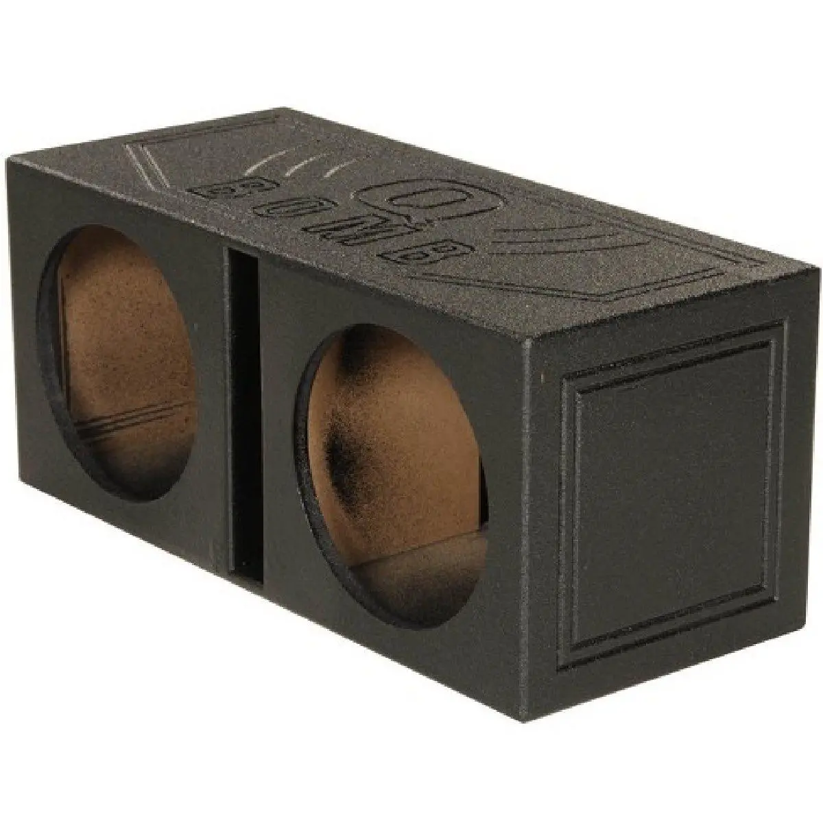 Qpower 2 Hole 10" Vented Bed Liner Subwoofer Enclosure (Qbomb10v) 1