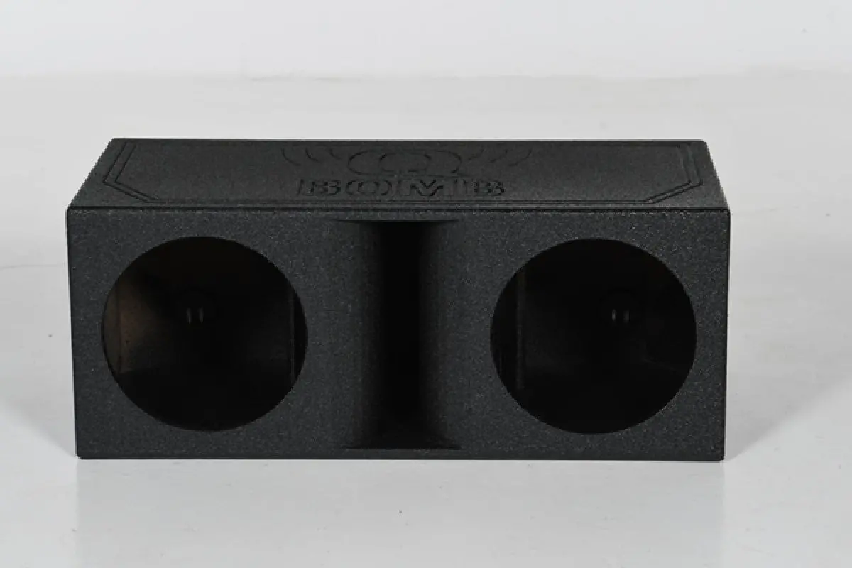 Qpower 2 Hole 12" Vented Bed Liner Subwoofer Enclosure (Qbomb12hp) 1
