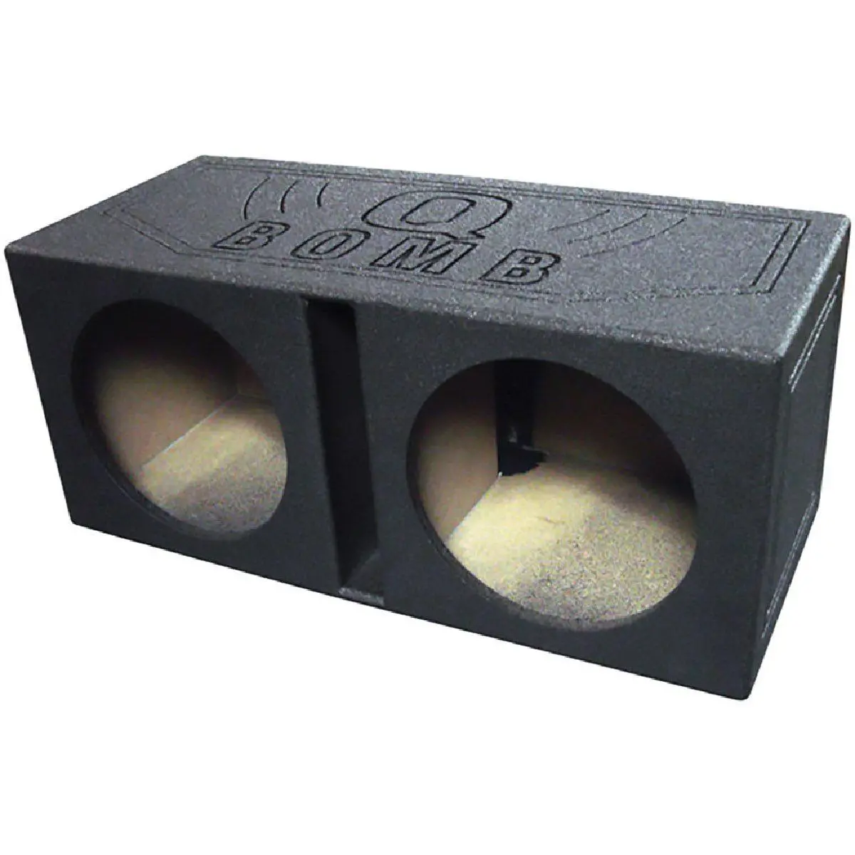 Qpower 2 Hole 12" Vented Bed Liner Subwoofer Enclosure (Qbomb12v) 1