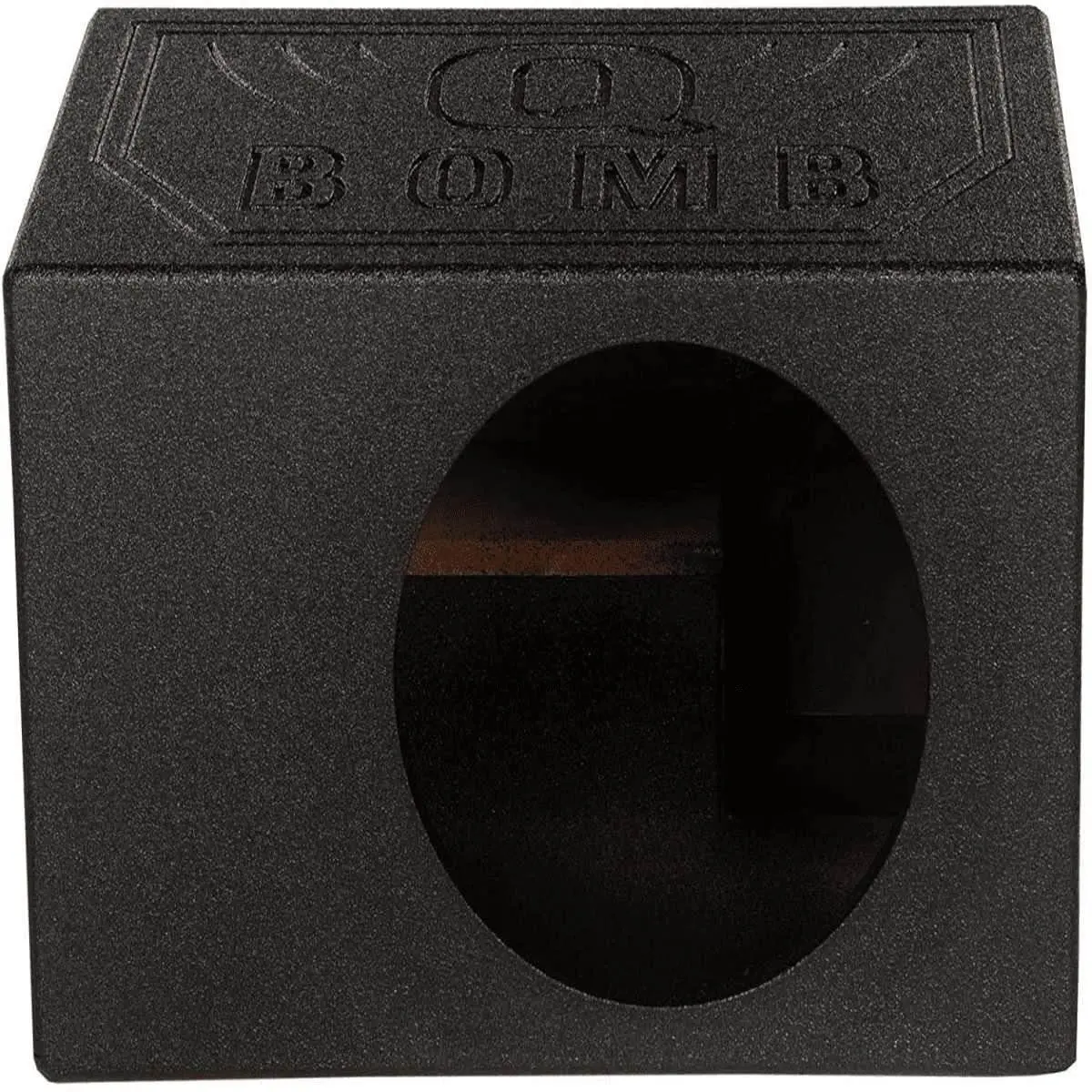 Qpower Single 10" Side Ported Bed Liner Subwoofer Enclosure (Qbomb10vlsingle) 1