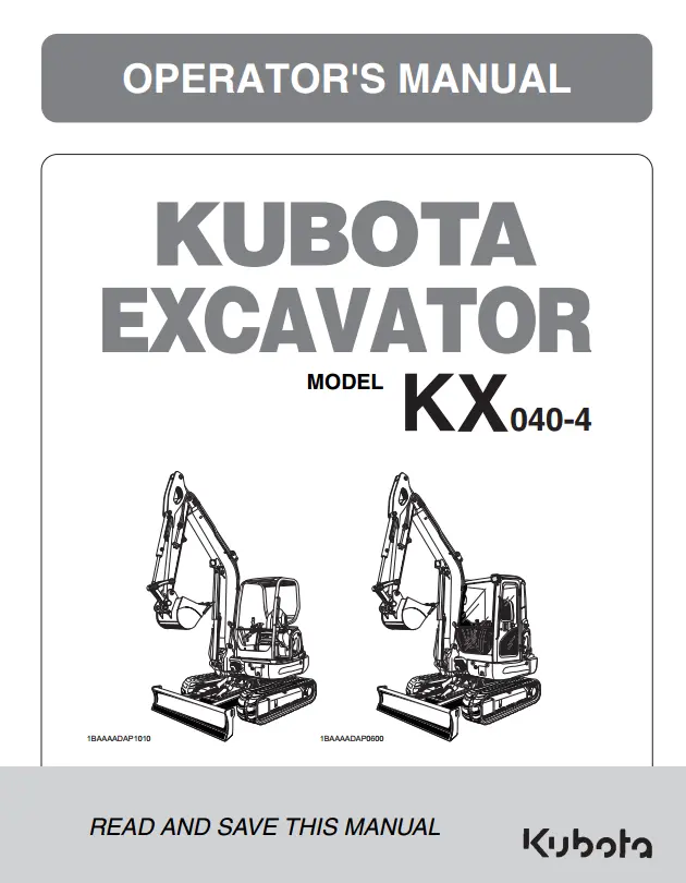 Kx040-4 Operators Manual 1