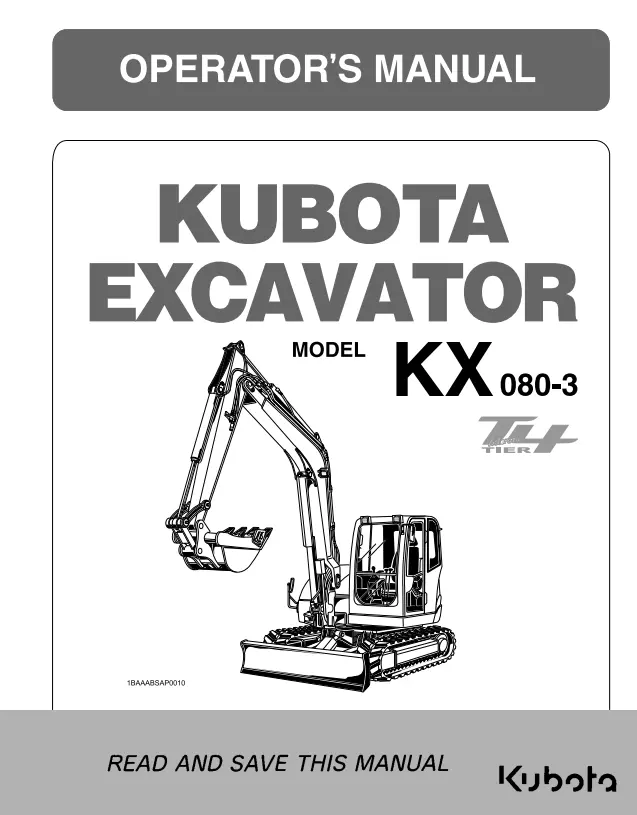 Kx080-3 Operators Manual 1