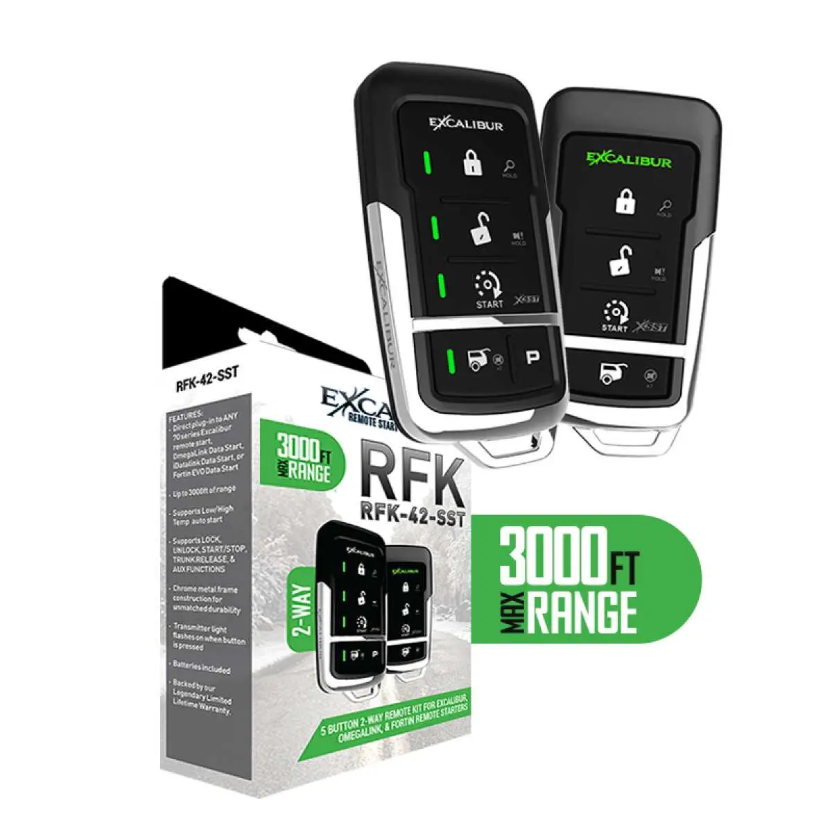 Excalibur 900 Mhz Sst 2-Way Led 5 Button Range Extender Rf Kit 3000' (Rfk-42-Sst) 1