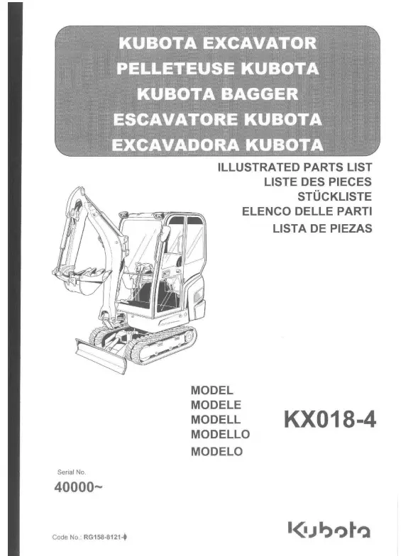 Kx018-4 Parts Manual 1