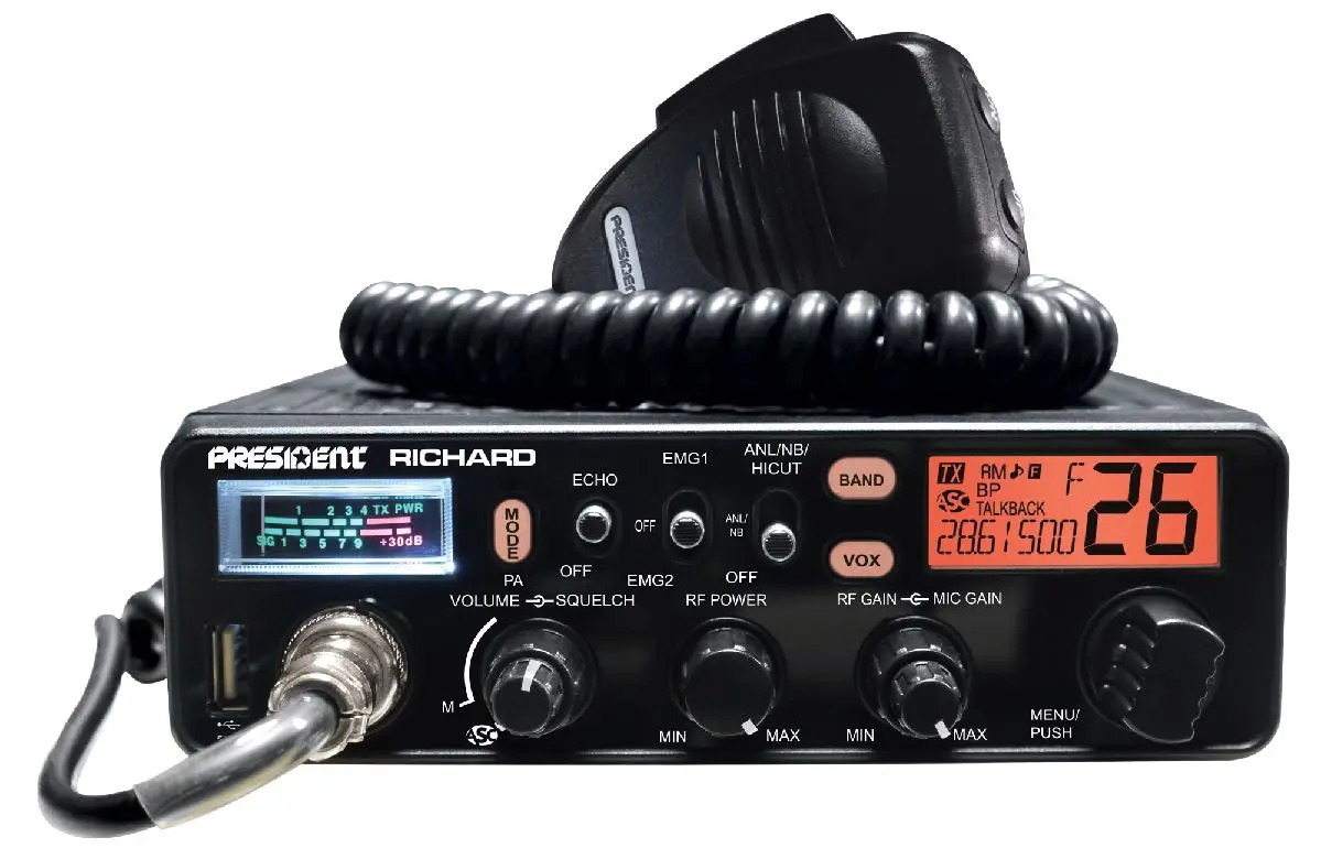 President Din Size 10 Meter Radio With Frequency Counter Richard (Richard) 1