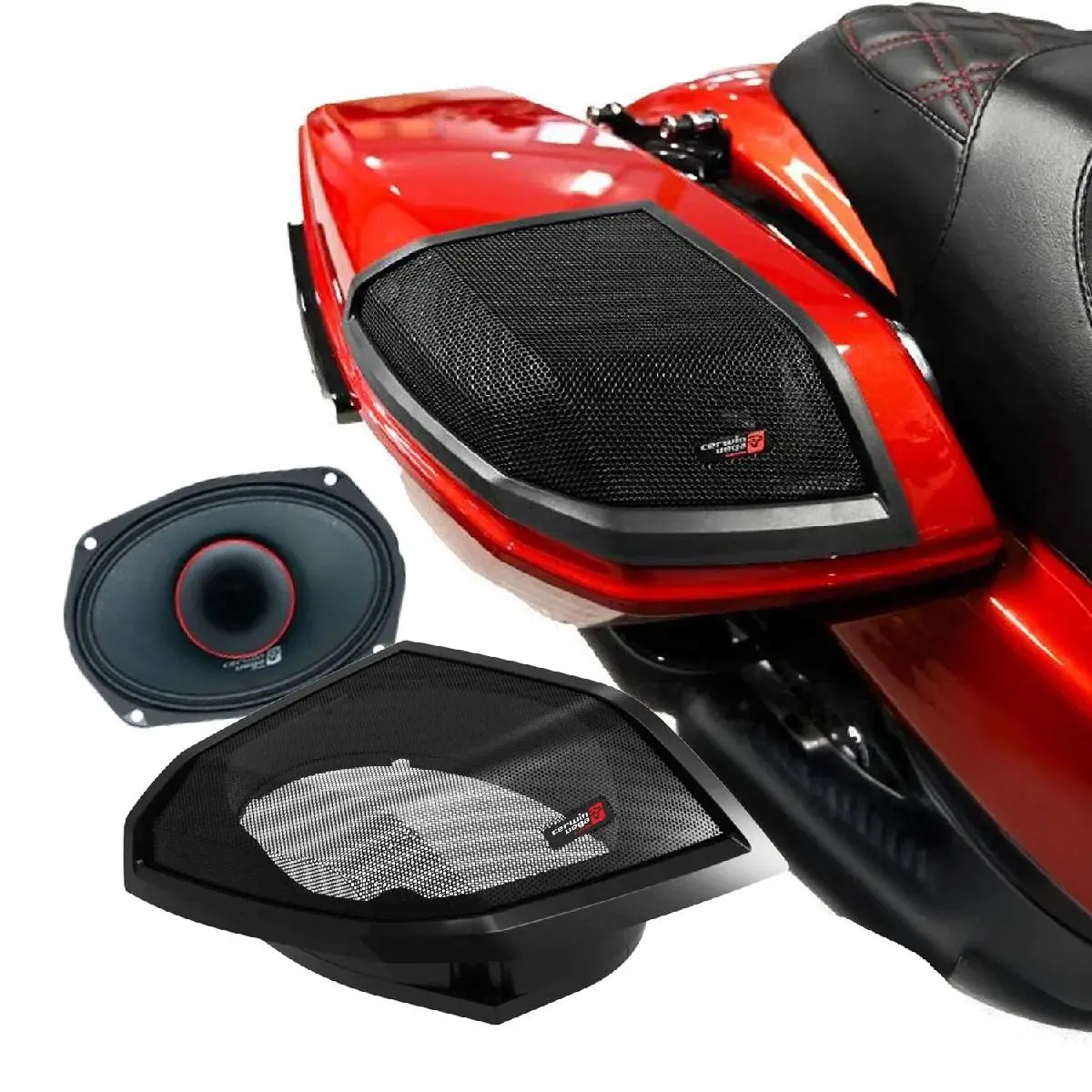 Cerwin Vega Harley 24+ Cut-In Lid Kit With Ph694 Speakers (Rpmph694lk24) 1