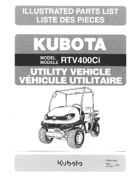 Rtv400ci-A/H Parts Manual 1