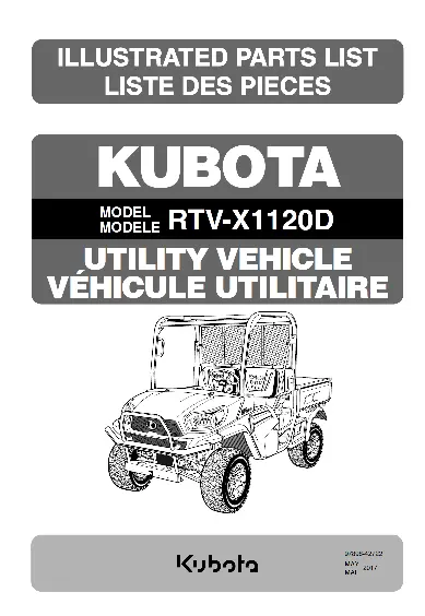 Rtv-X1120 Parts Manual 1