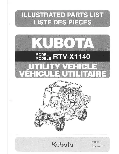 Rtv-X1140 Parts Manual 1