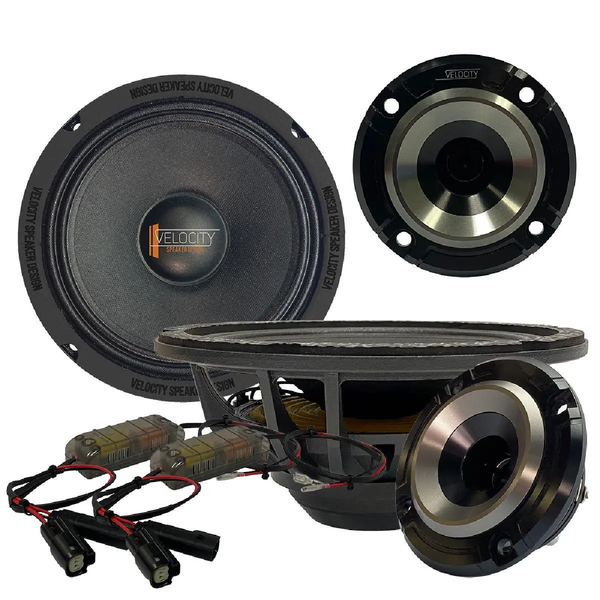 Velocity Overdrive 6.5" Component Speaker Set Pair Packed (Rz65-Od) 1