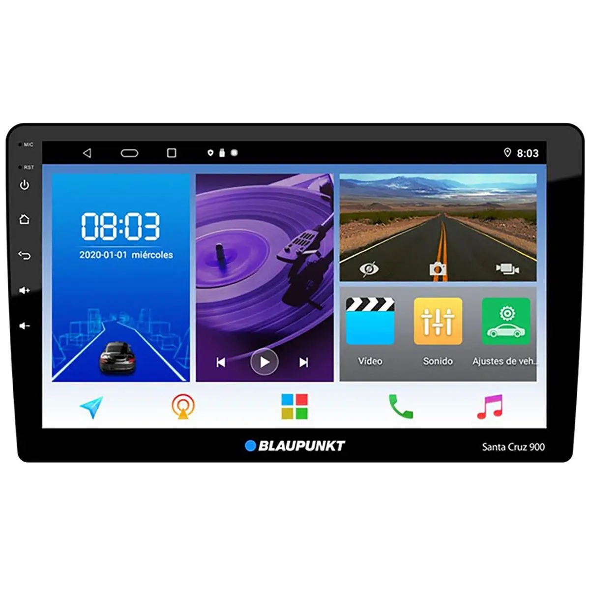 Blaupunkt 10.1" Double Din Mechless Apple Carplay & Android Auto Wireless (Santacruz900) 1
