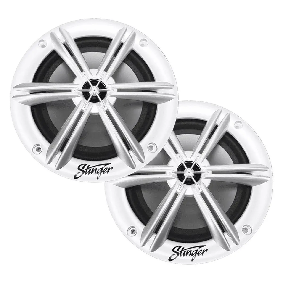 Stinger 6.5" Marine Speakers White (Sea65w) 1