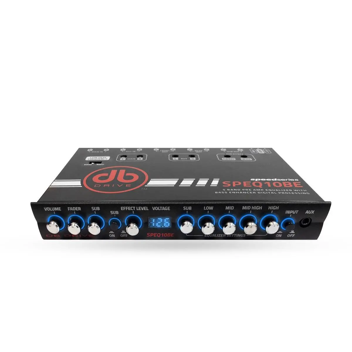 Db Drive 5 Band Eq With Voltage Display And Bass Enhancer (Speq10be) 1