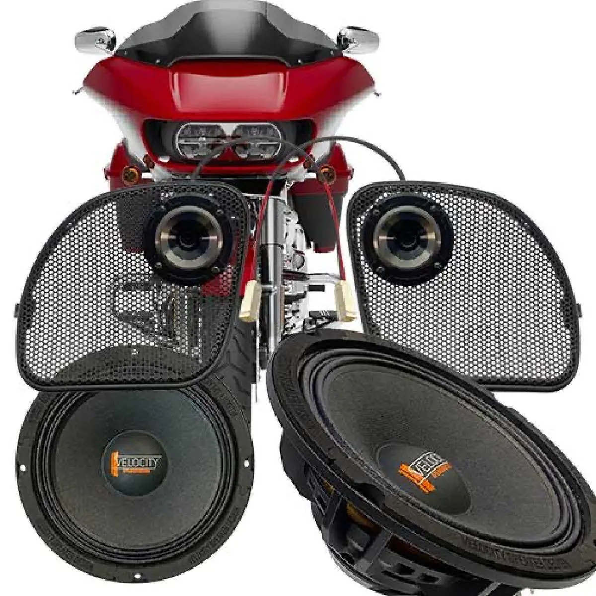 Velocity 2015 And Later Road Glide Fairing Overdrive Component Speaker Kit (Spk-15-Rg-Overdrive-V) 1