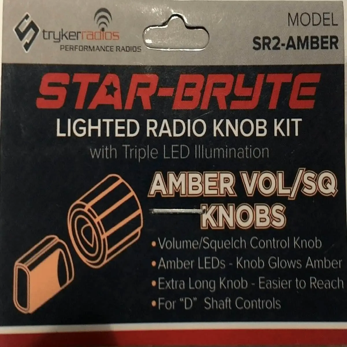 Stryker Amber Lighted Dual Nitro Knob (Sr2amber) 1
