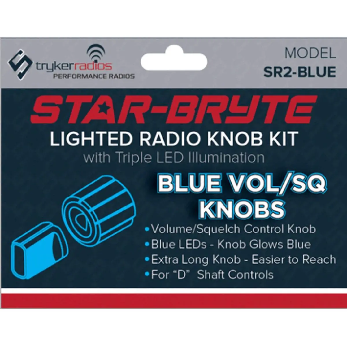 Stryker Lighted Dual Nitro Knob (Sr2blue) 1