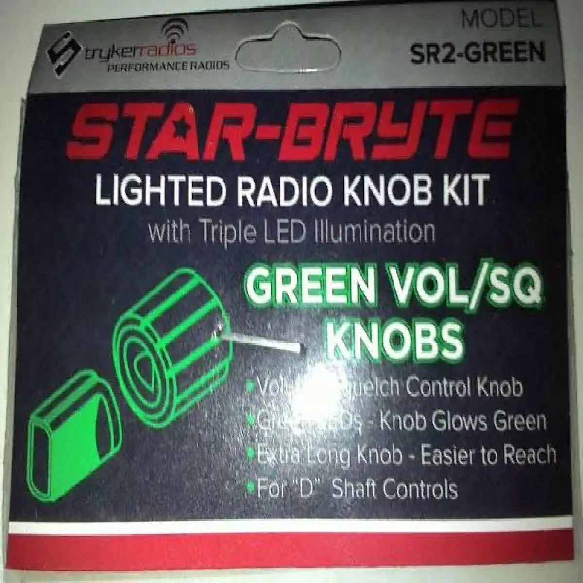 Stryker Green Lighted Dual Nitro Knob (Sr2green) 1