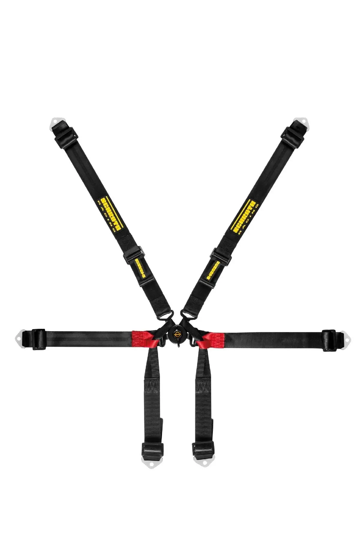 Schroth 6 Point Formula 2X2 Belt Pull Up Harness Black 1