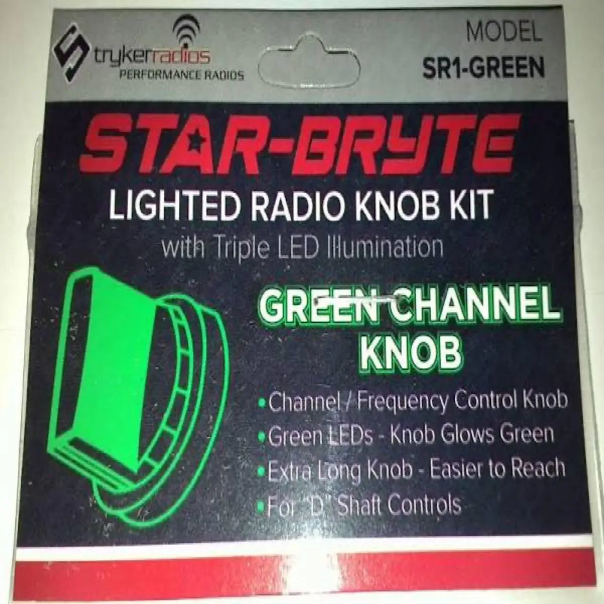 Stryker Green Lighted Channel Nitro Knob (Sr1green) 1