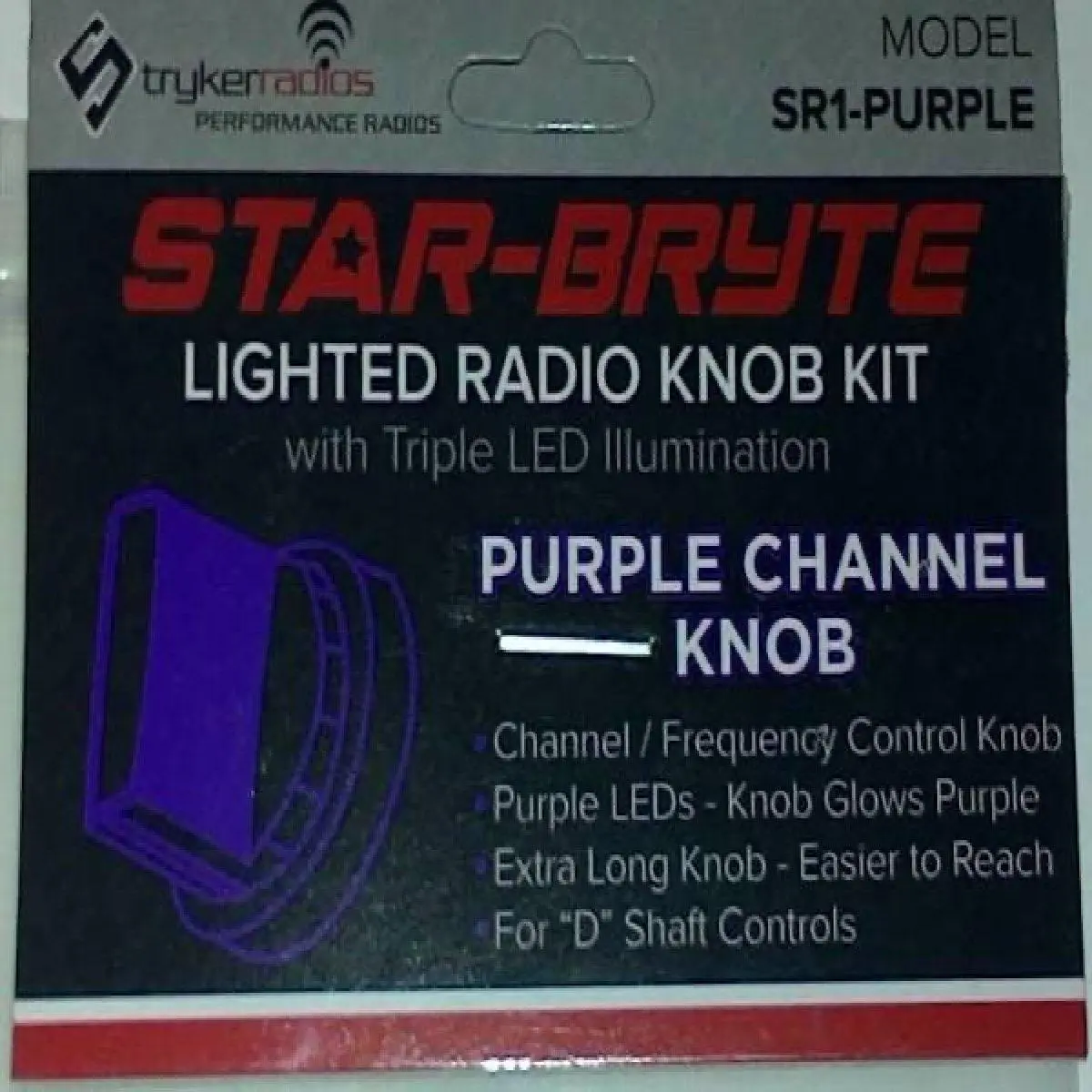 Stryker Purple Lighted Channel Nitro Knob (Sr1purple) 1