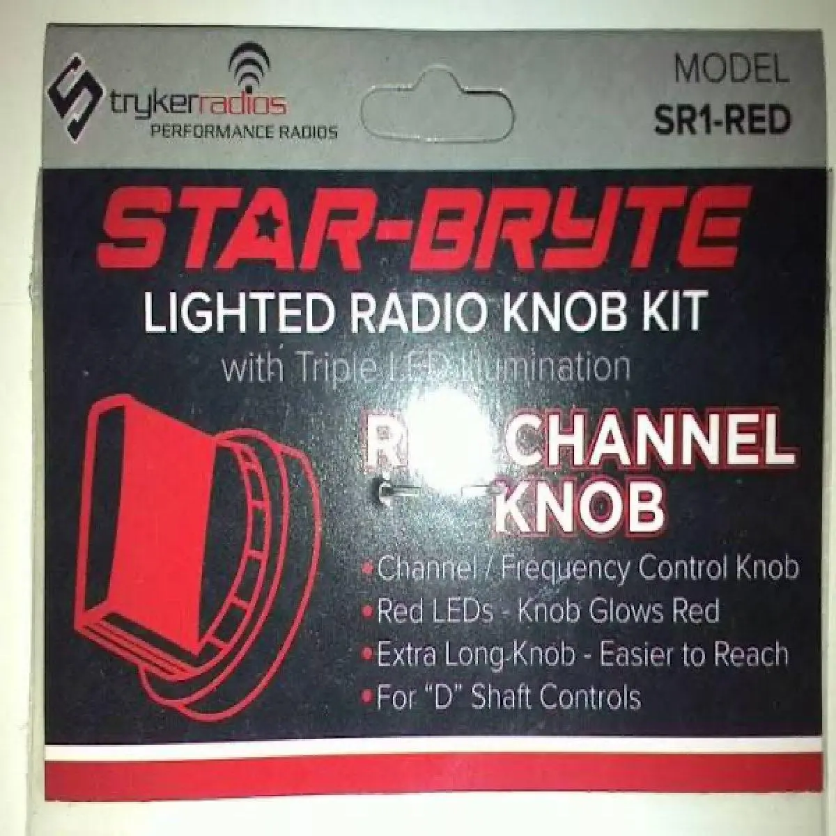 Stryker Red Lighted Channel Nitro Knob (Sr1red) 1