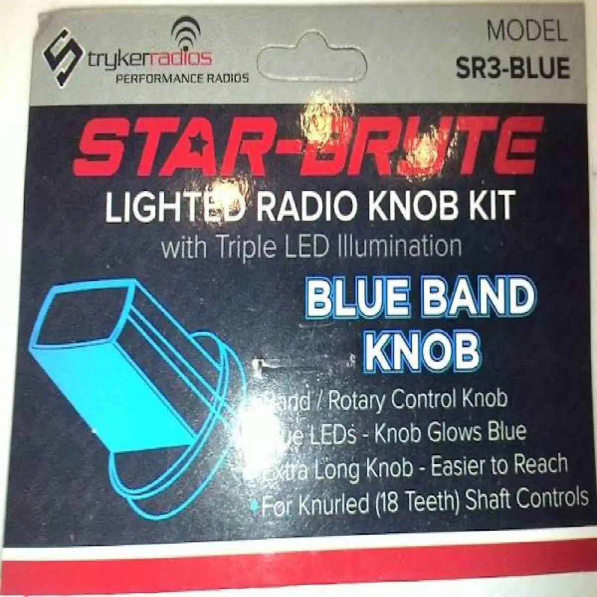 Stryker Blue Lighted Band Nitro Knob (Sr3blue) 1