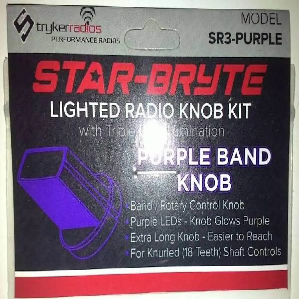 Stryker Purple Lighted Band Nitro Knob (Sr3purple) 1