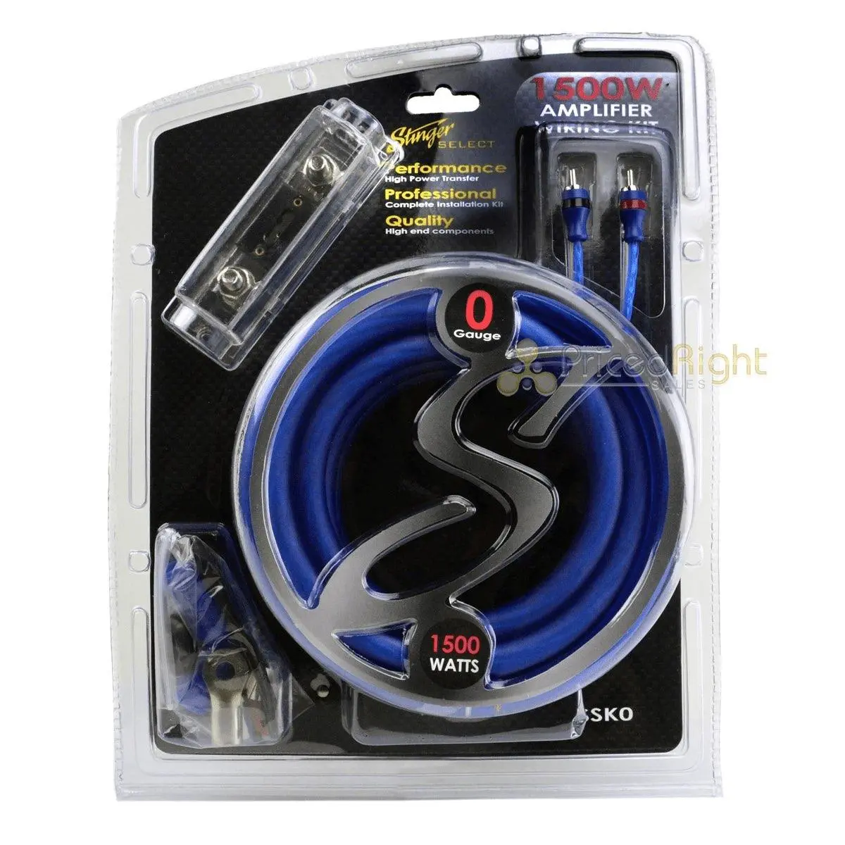 Stinger Select 0 Gauge Cca 1500 Watt Amp Kit (Ssk0) 1