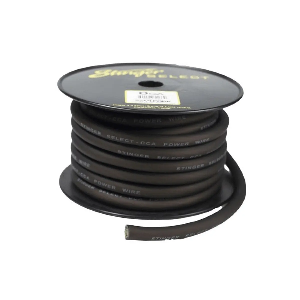 Stinger Select 0 Gauge Cca Matte Black Wire 50' (Ssvlp0bk) 1