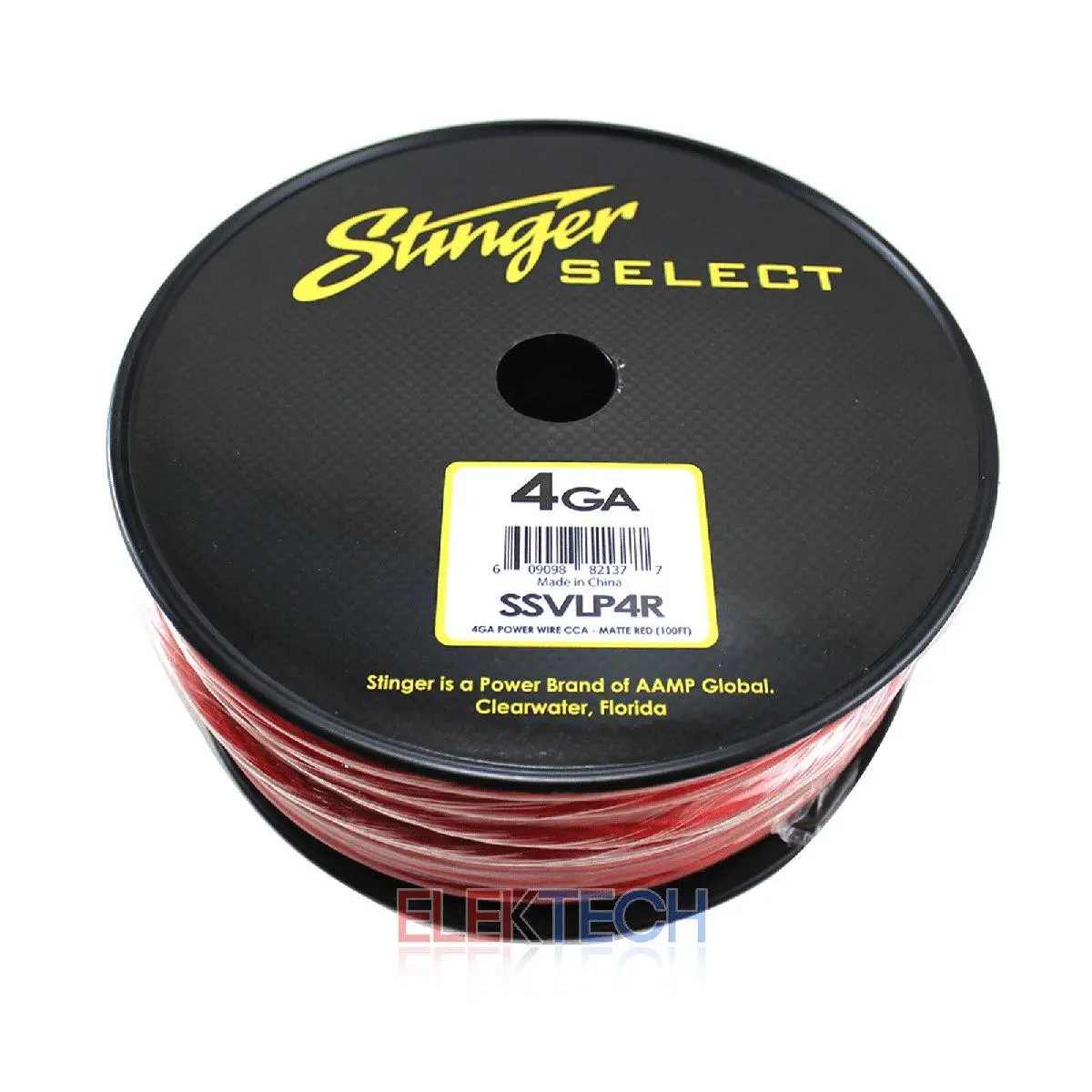 Stinger Select 4 Gauge Cca Matte Red Wire 100' (Ssvlp4r) 1