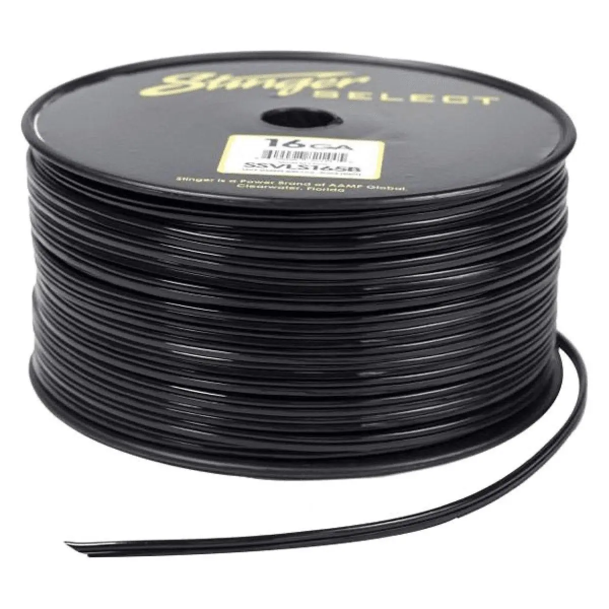 Stinger Select 16 Gauge Cca Matte Black Speaker Wire 500' (Ssvls16bk) 1
