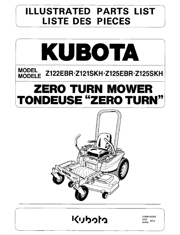 Z122e Parts Manual 1