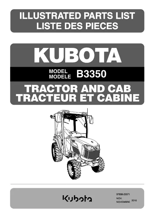 B3350hsd Parts Manual 1