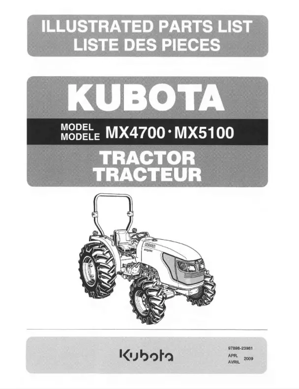 Mx5100dt Parts Manual 1