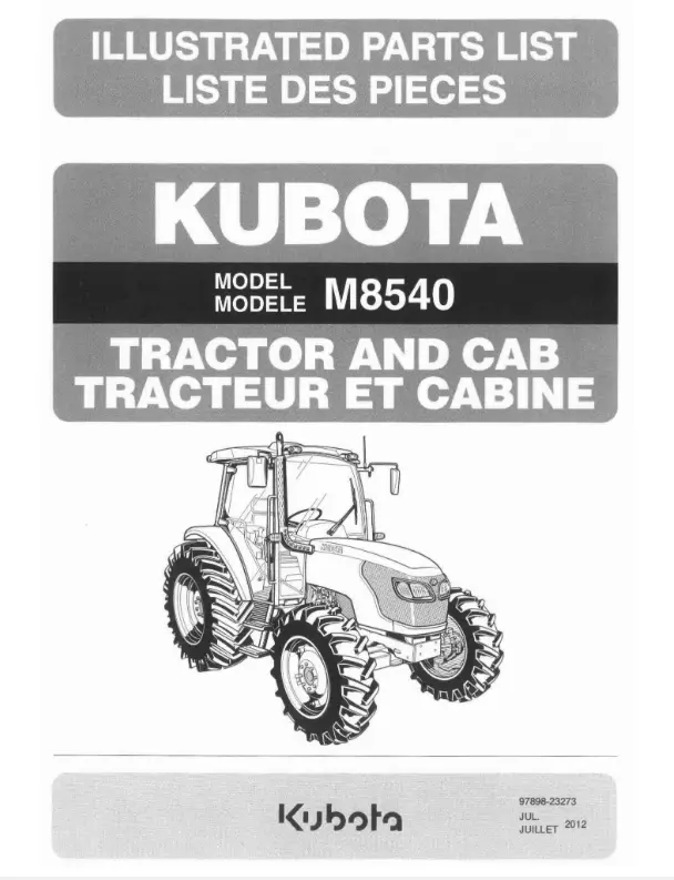 M8540hdcc12-1 Parts Manual 1