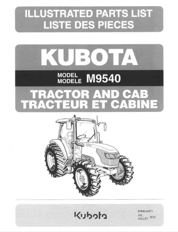 M9540hdcc12-1 Parts Manual 1