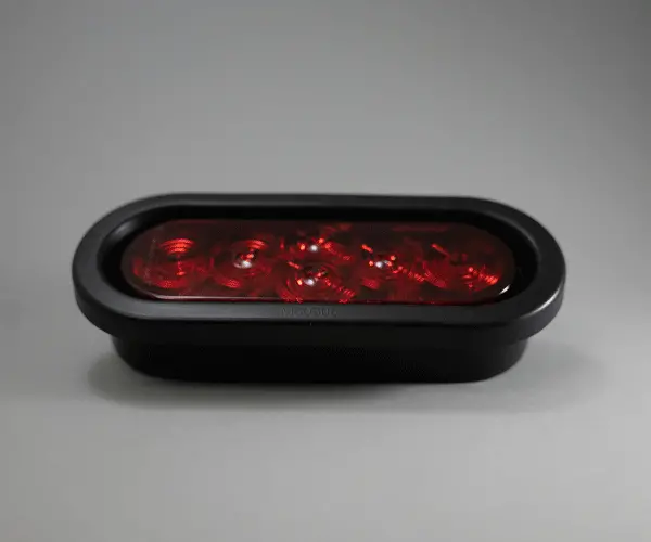 6" Oval Red Led Brake Light 1