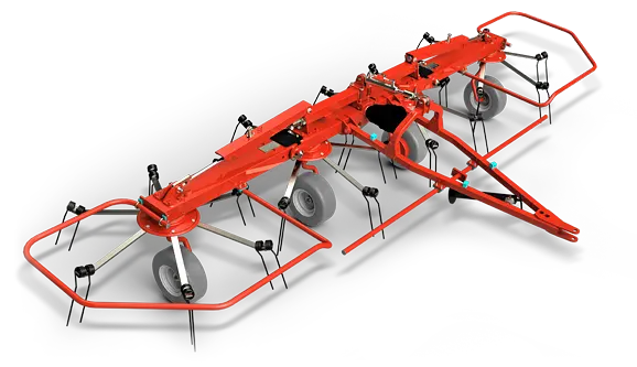 Farmking Rt417 4 Basket 17Ft Tedder 1