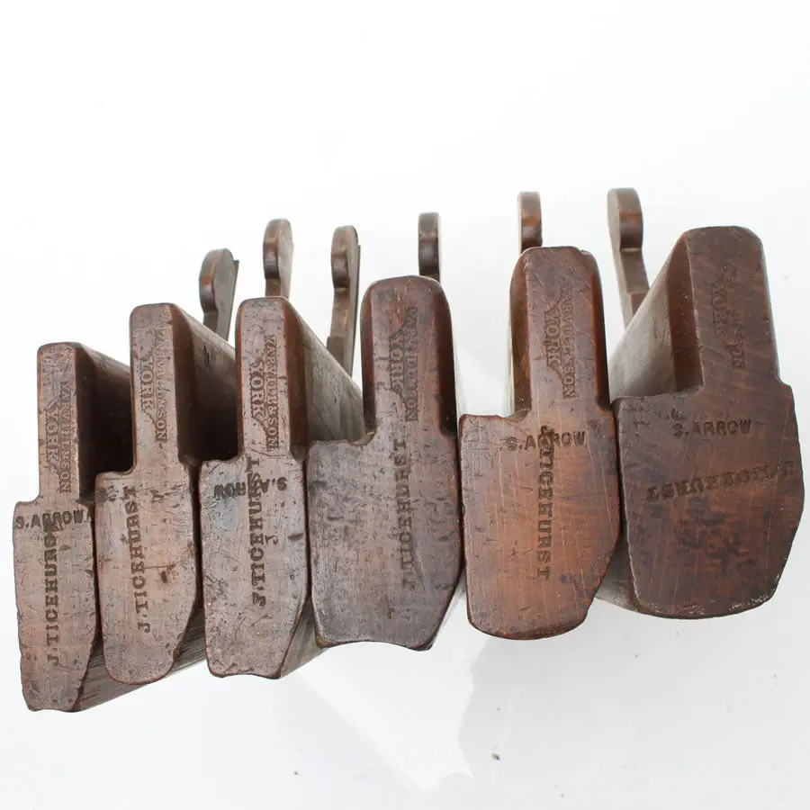 6X Varvill Hollow And Round Planes (Beech) 1