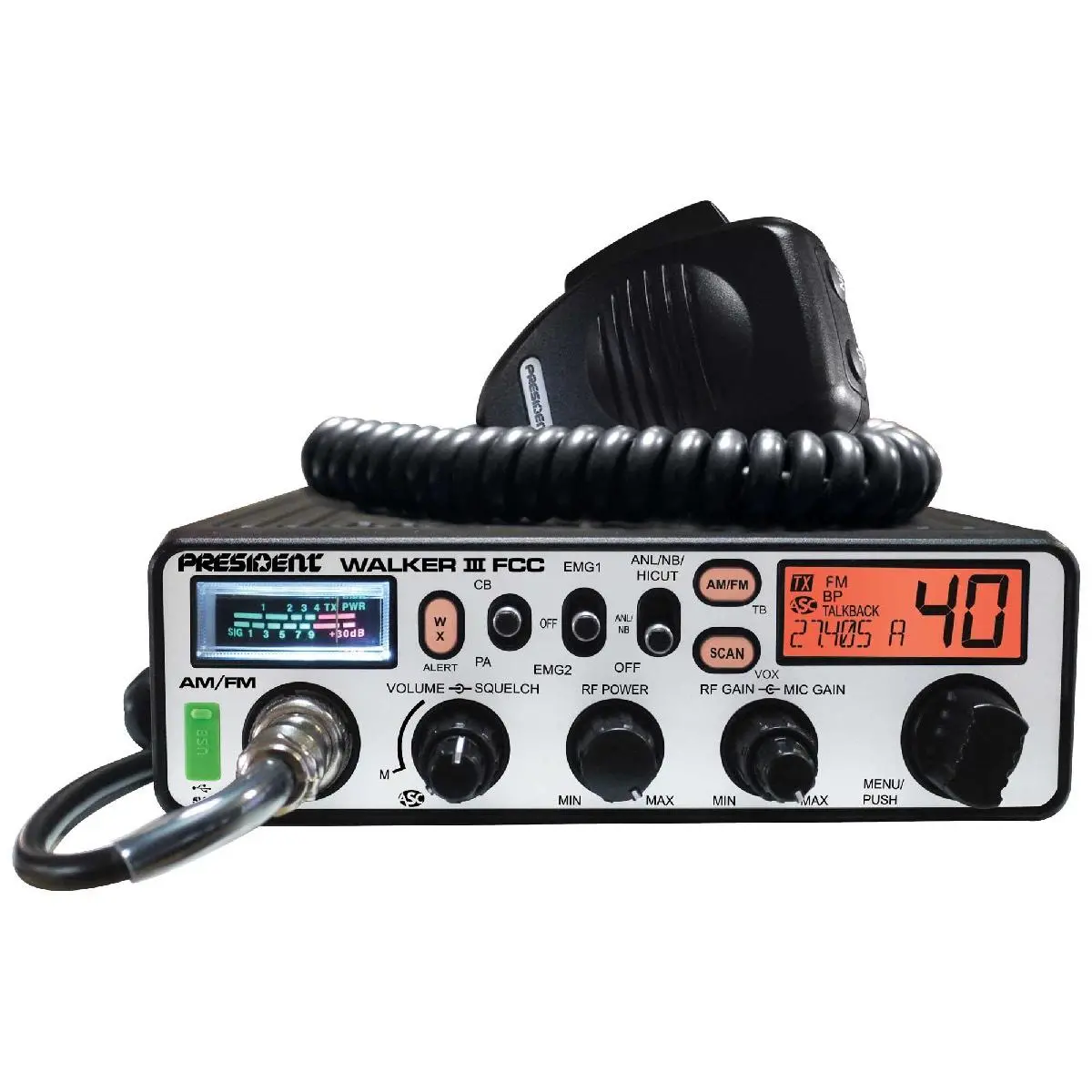 President Fcc Am/Fm Cb Radio Factory Repair Only (Walker Iii) 1